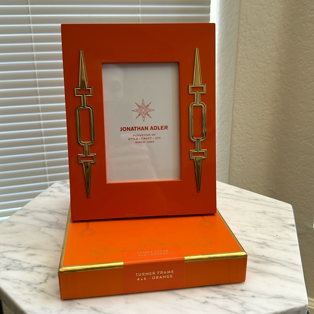 Johnathan Adler Orange Frame 4x6